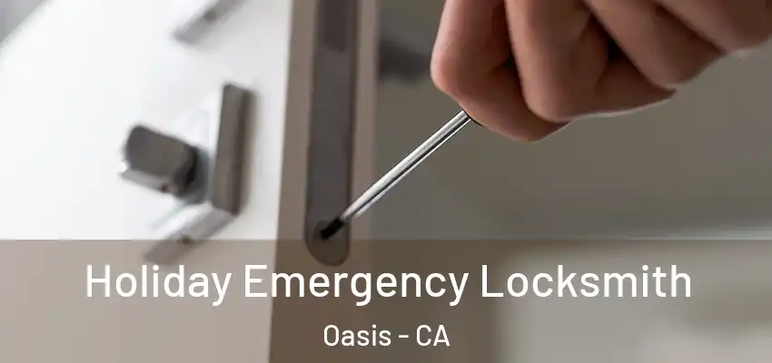 Holiday Emergency Locksmith Oasis - CA